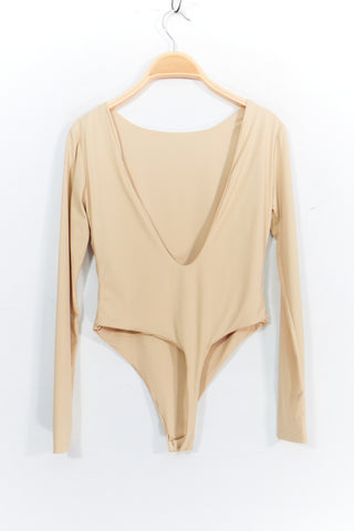 Body Manga Comprida Camel